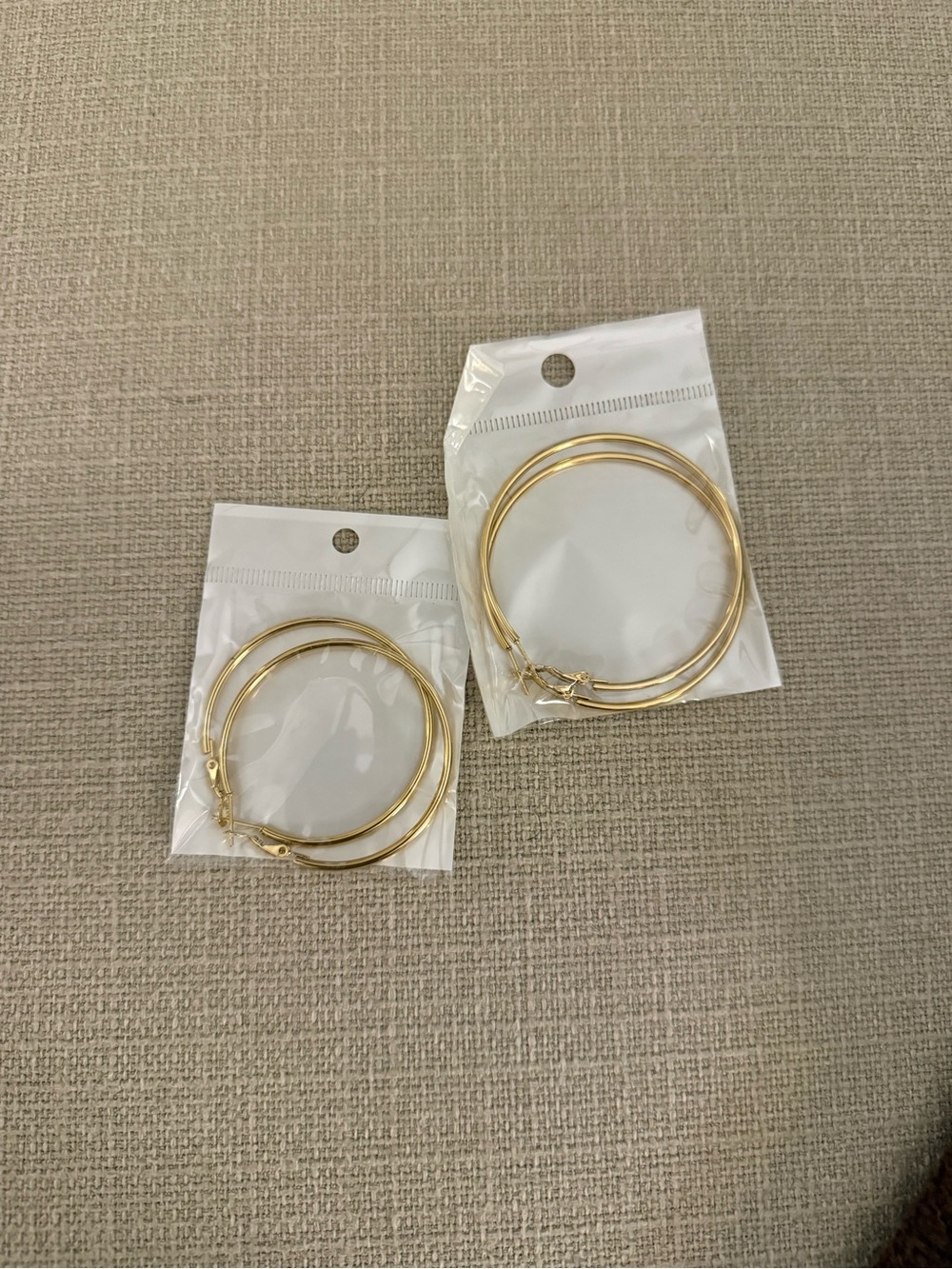 Classic Gold Hoop Earrings Set for Women - Lightweight Fashion Hoops
